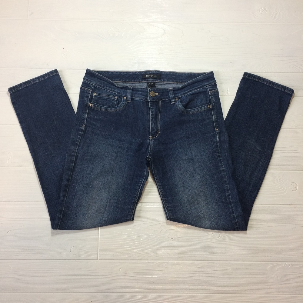 ❤️WHBM Blanc Slim Ankle Leg Stretch Jeans Sz 8R